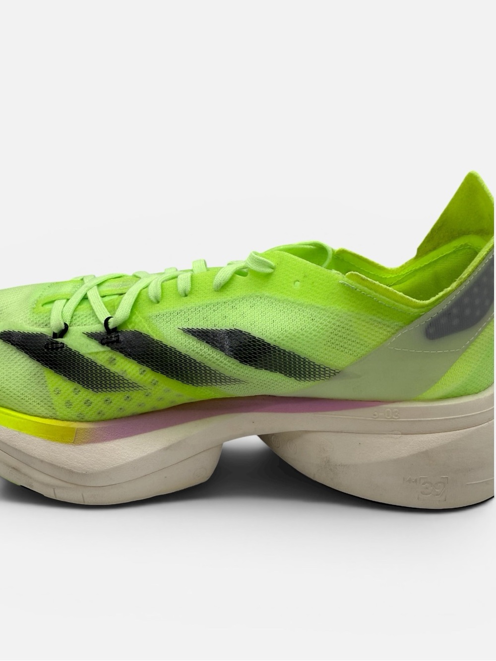 adidas Women’s Adizero Adios Pro 3 Trainers - lucid lemon - Picture 8 of 14